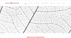 Desktop Screenshot of haptotherapy.com