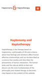 Mobile Screenshot of haptotherapy.com