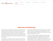 Tablet Screenshot of haptotherapy.com